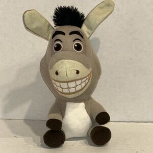 Dreamworks Shrek Donkey Big Head Plush Doll 7" P3